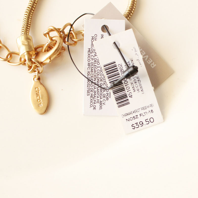 New 16″ Chicos Round Tag Pendant Necklace Short Gift Fashion Women Party Jewelry
