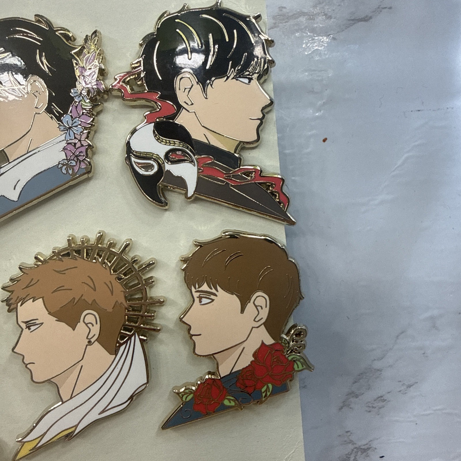 BL Boy’s Love Enamel Pins Set (20 Pieces) manga manhwa couples