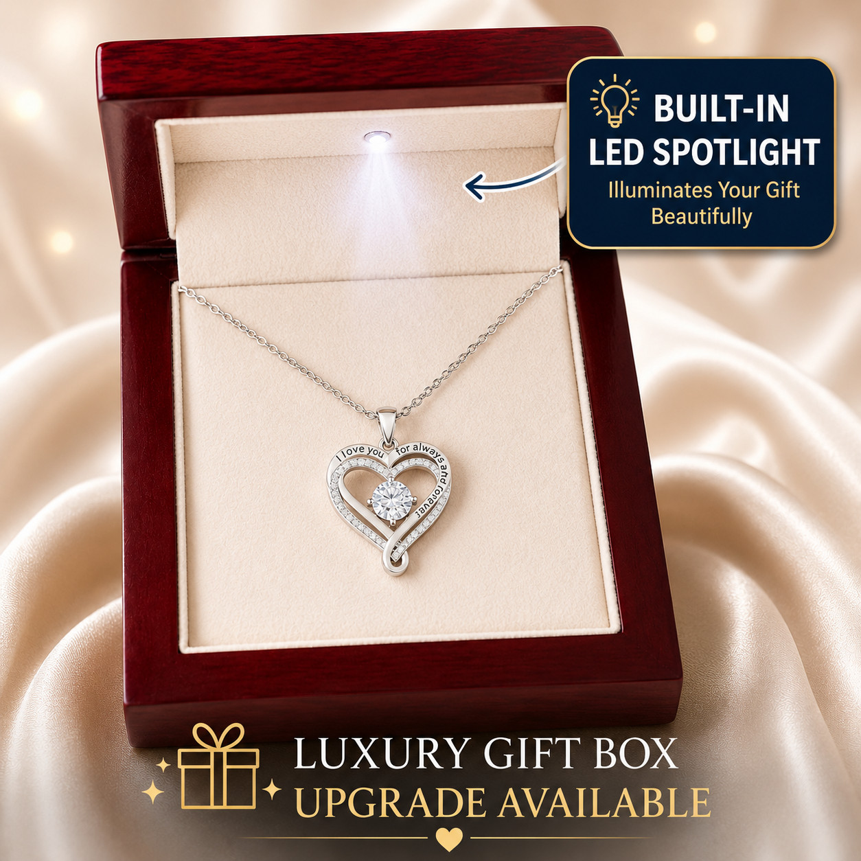 To My Wife Love You Always Necklace Gift Anniversary Birthday Gift For Her 🎁