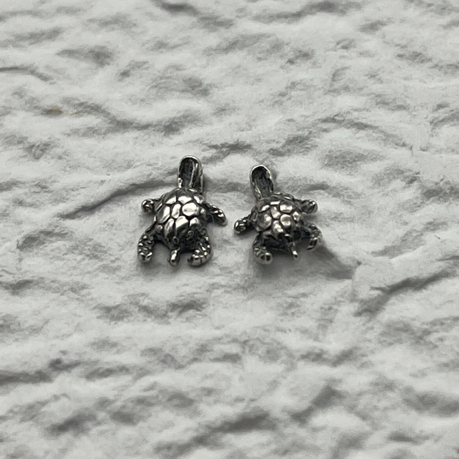 Tiny 925 Sterling Silver Turtle Stud Earrings, Small Studs, Stylish Gift For Her