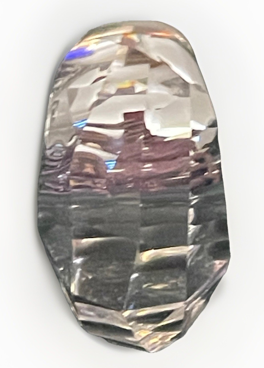 Daniel Swarovski Paris Nepal Crystal Cocktail Ring, Clear,Size 7, Mint Cond