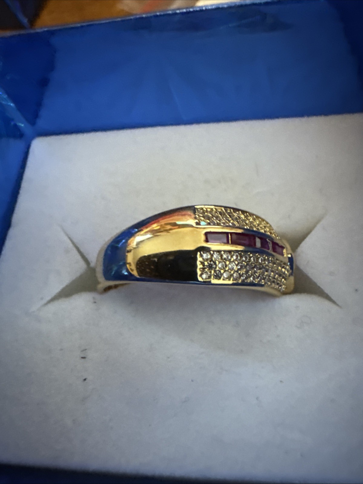 BOMB PARTY JULY 2026 THE SADIE RING RG68104 GOLD RUBY SIZE 10
