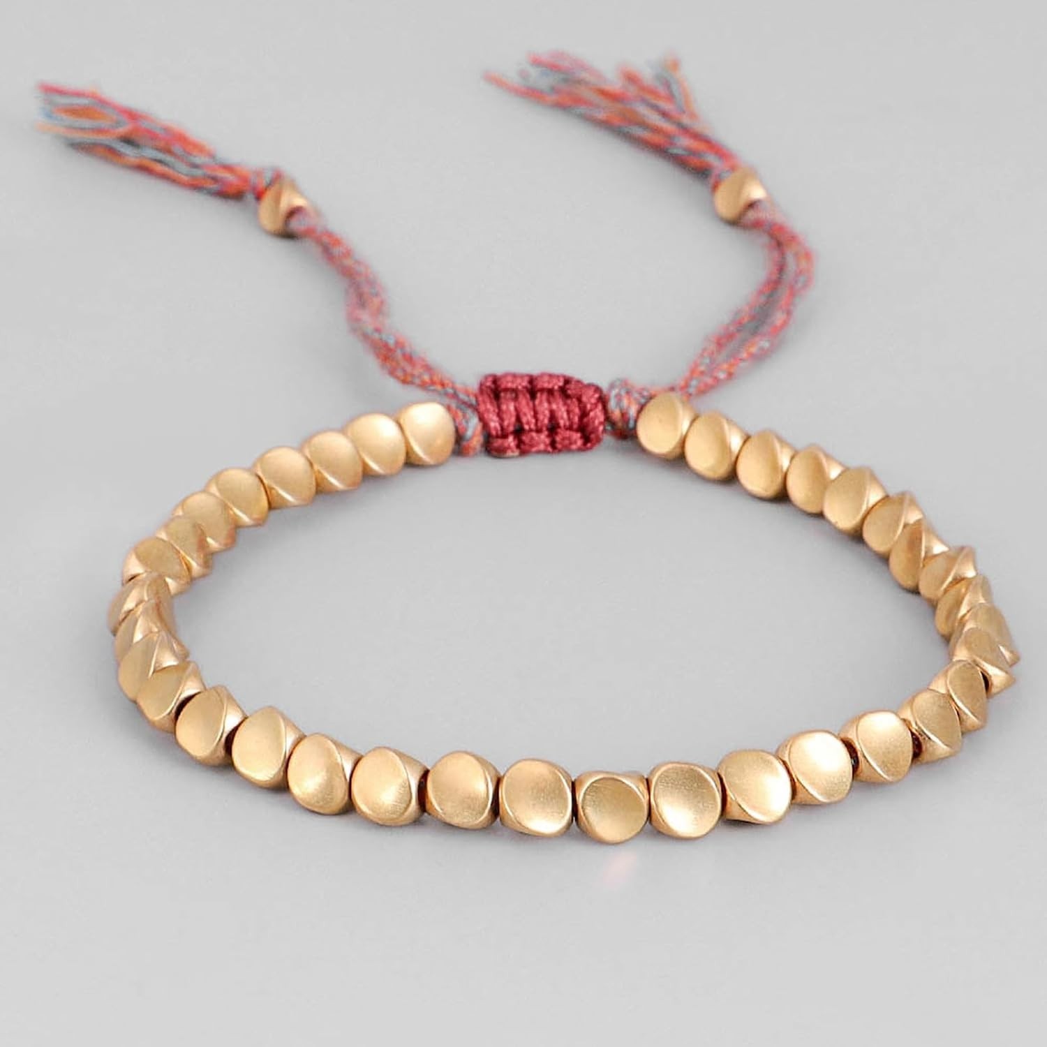 Trendy Handmade Tibetan Copper Bracelet Set – Adjustable Luck-Attracting Jewelry