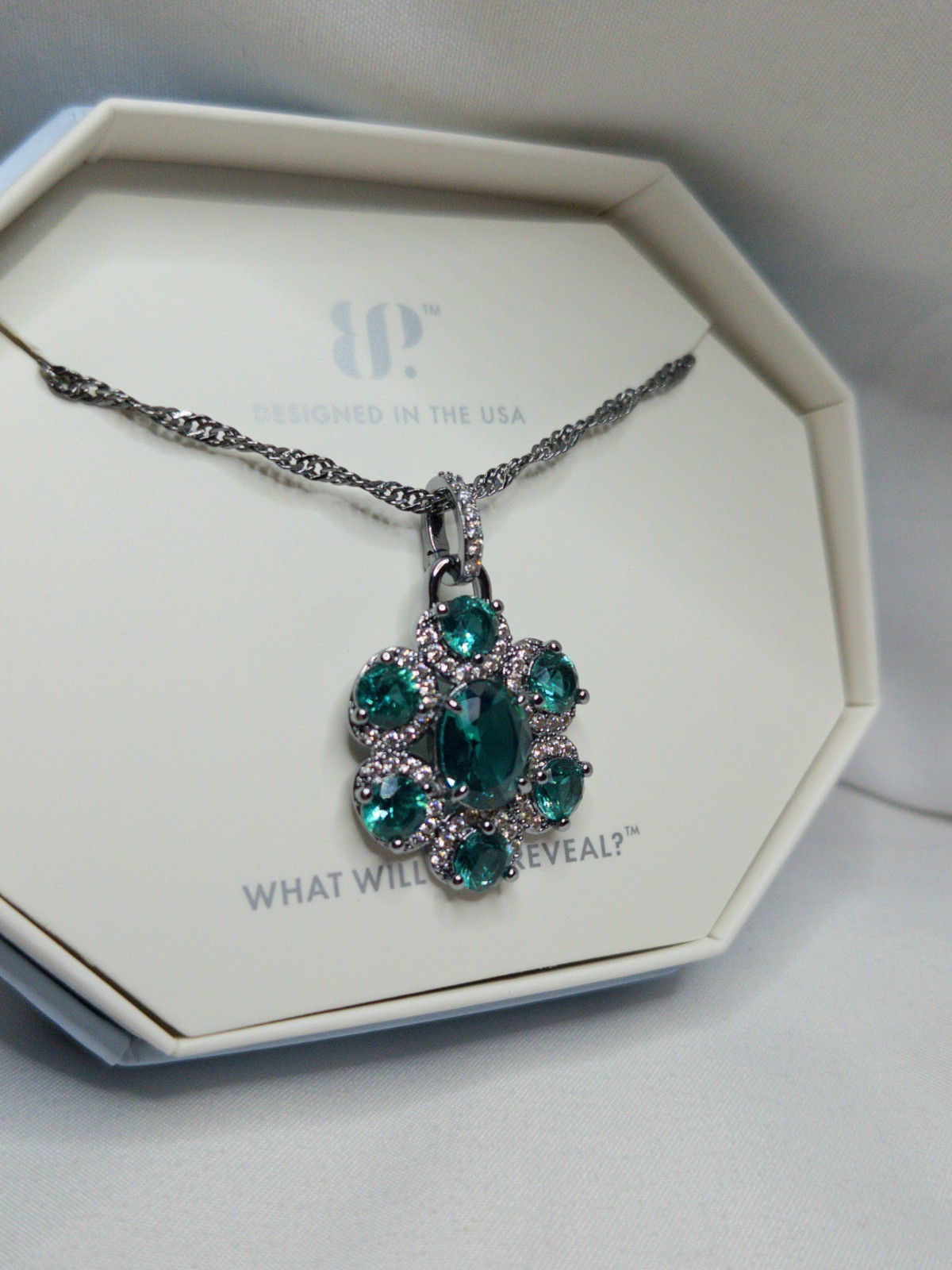 Bomb Party Necklace “Ruby Bliss” Paraiba Tourmaline On Hematite Plating