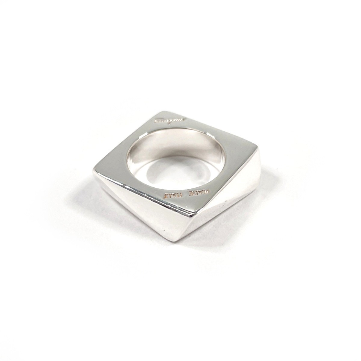 Salvatore Ferragamo Ring Square Silver925 US 5(US Size) Women vintage Accessory