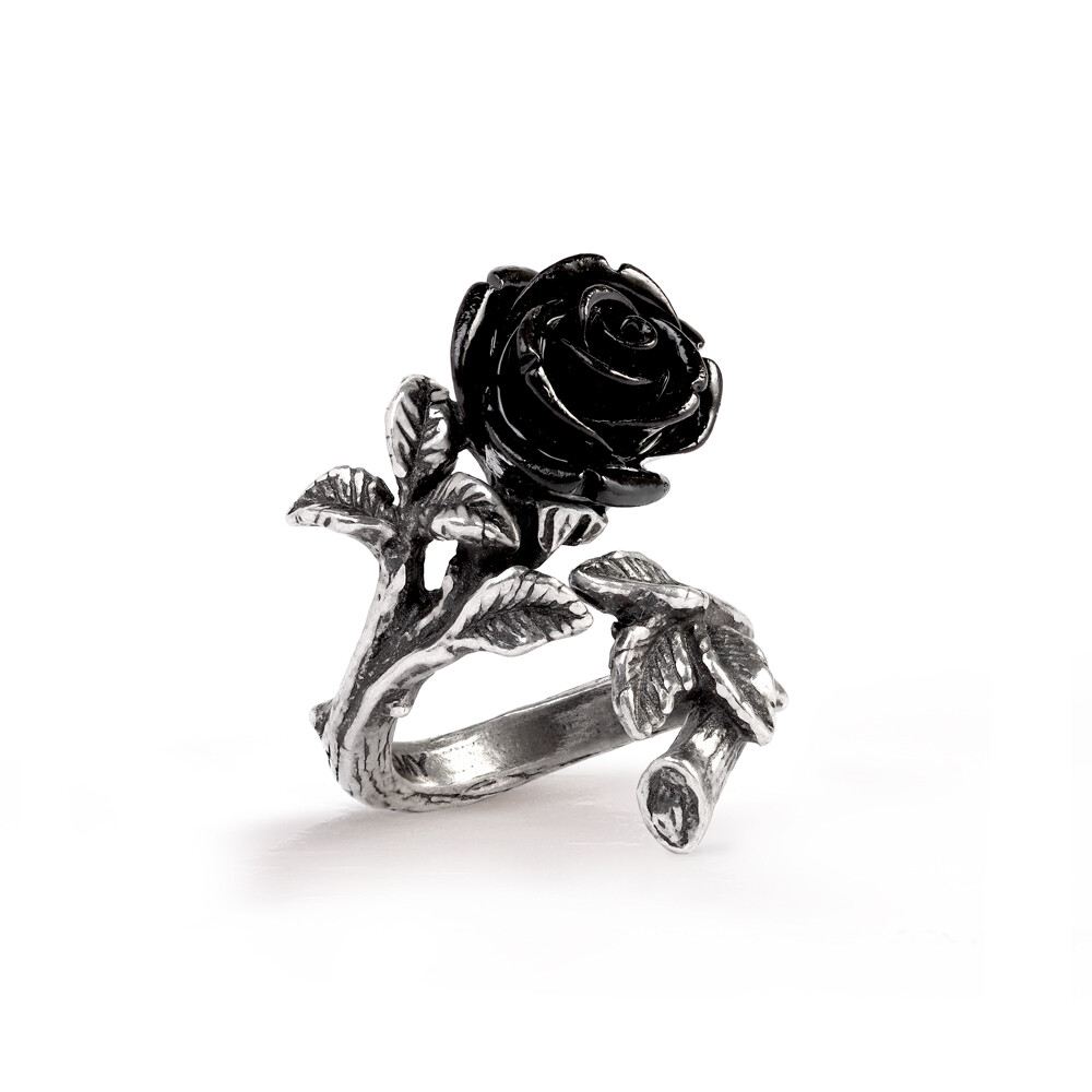 Alchemy Gothic Wild Black Rose Wrap Ring Adjustable Fine English Pewter R241 New