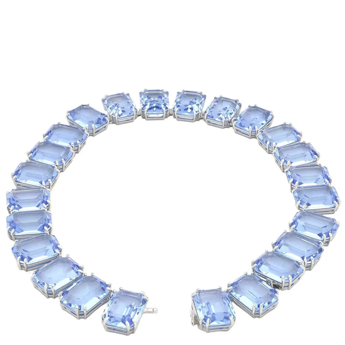 Swarovski Rhodium Plated Blue Millenia Necklace