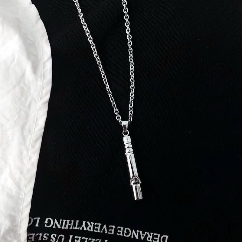 Punk Emergency Survival Whistle Portable Necklace Outdoor Hiking Camping