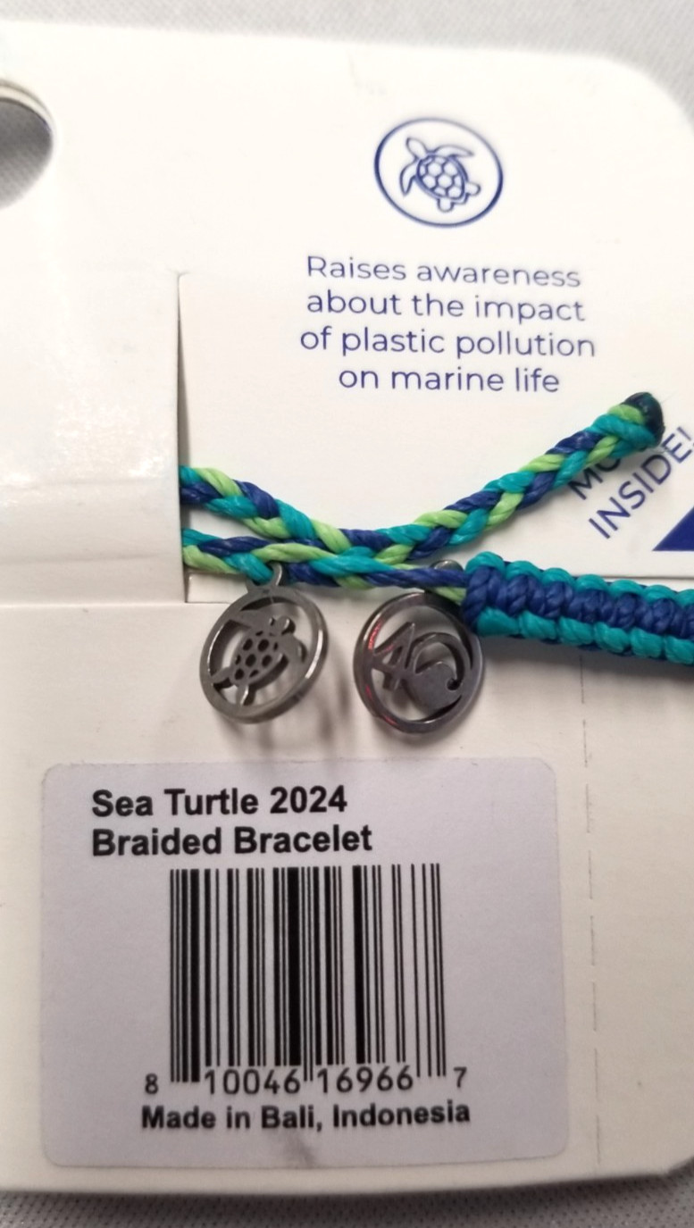 4ocean Sea Turtle 2024 Braided Adjustable Bracelet 7″-13″