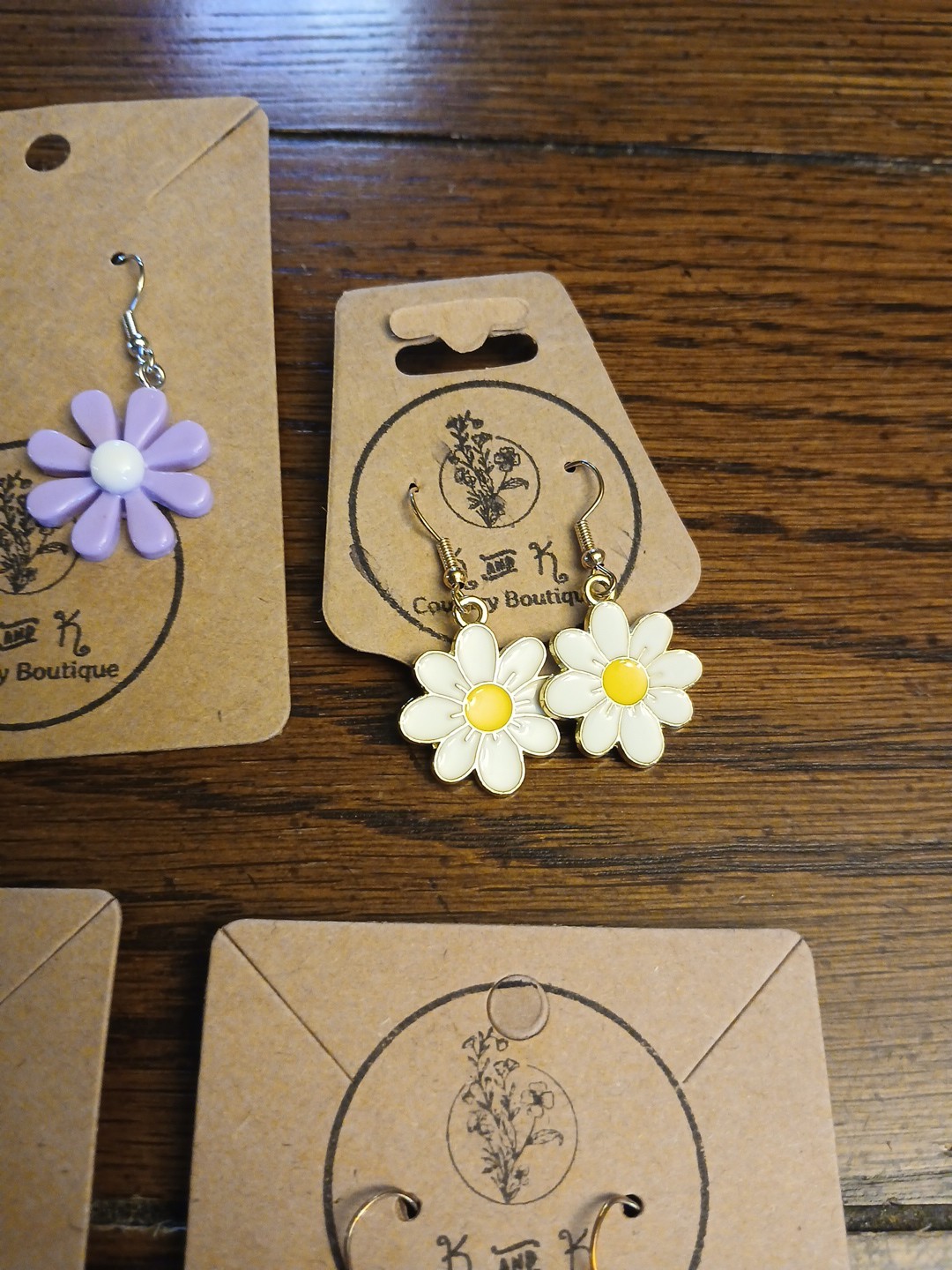 New 8 Pair Various Cute Flower Earrings For Kids Teens Young Adults