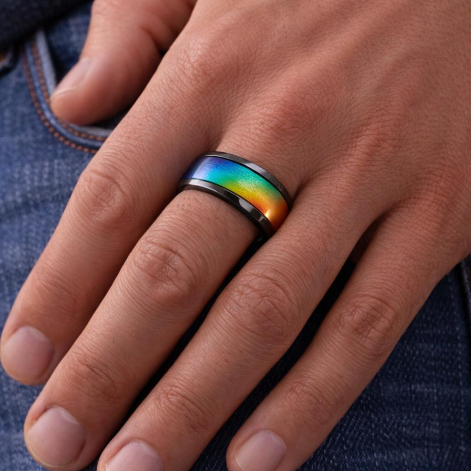 Mood Ring Band Stainless-Steel by Ello Elli™ (Free Shipping!)