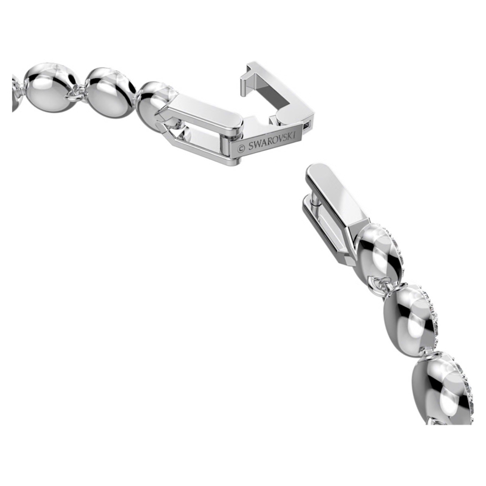 Swarovski Women’s Bracelet Angelic Clear Crystal Pave Rhodium Plated 5071173
