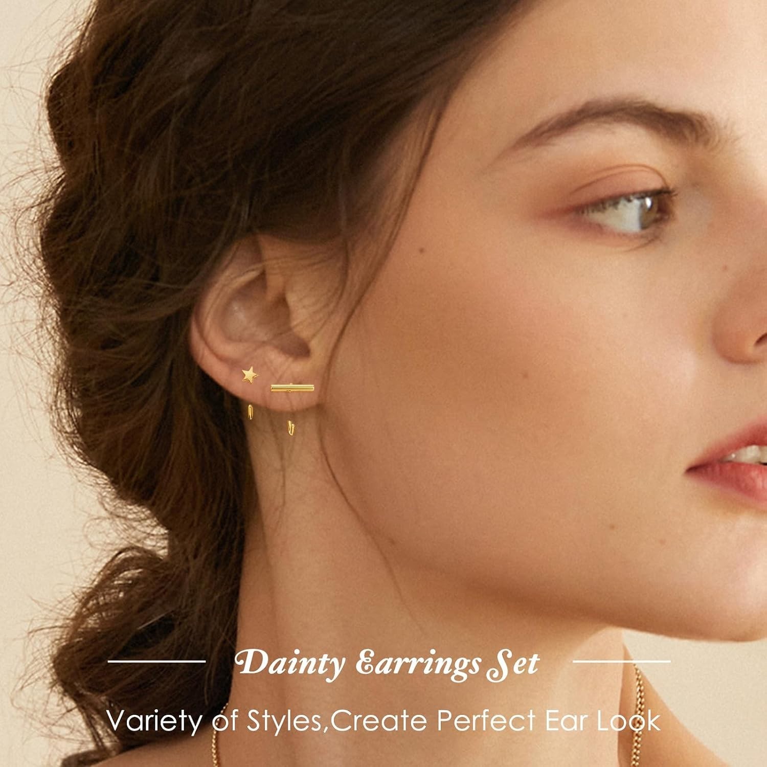 Half Hoop Huggie Earrings for Women Gold Silver Plated Ardant Backless Earrings