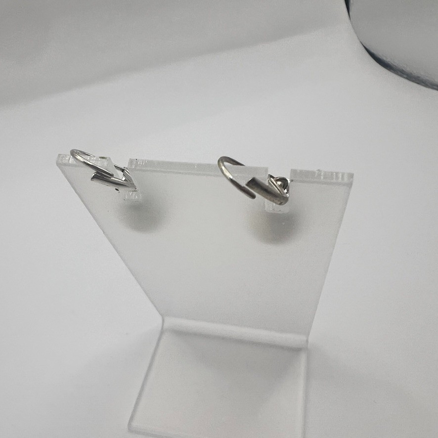 Elegant Pearl Drop Leverback Earrings Rhinestone Rondelles Accents Silver Bridal