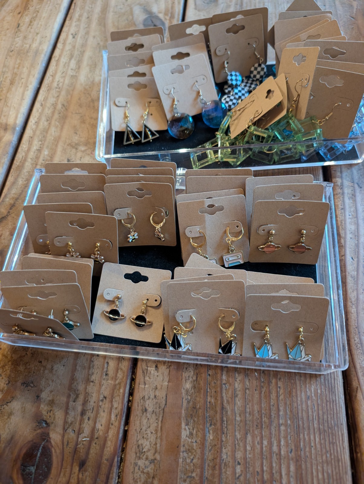 80 Handmade Earrings – Boutique, Geometric & Gaming Styles – Reseller Lot