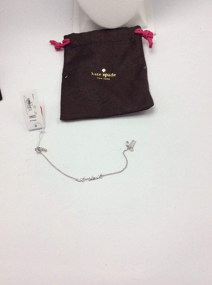 $58 Kate Spade Silver Tone Say Yes Bracelet At Last 231 D