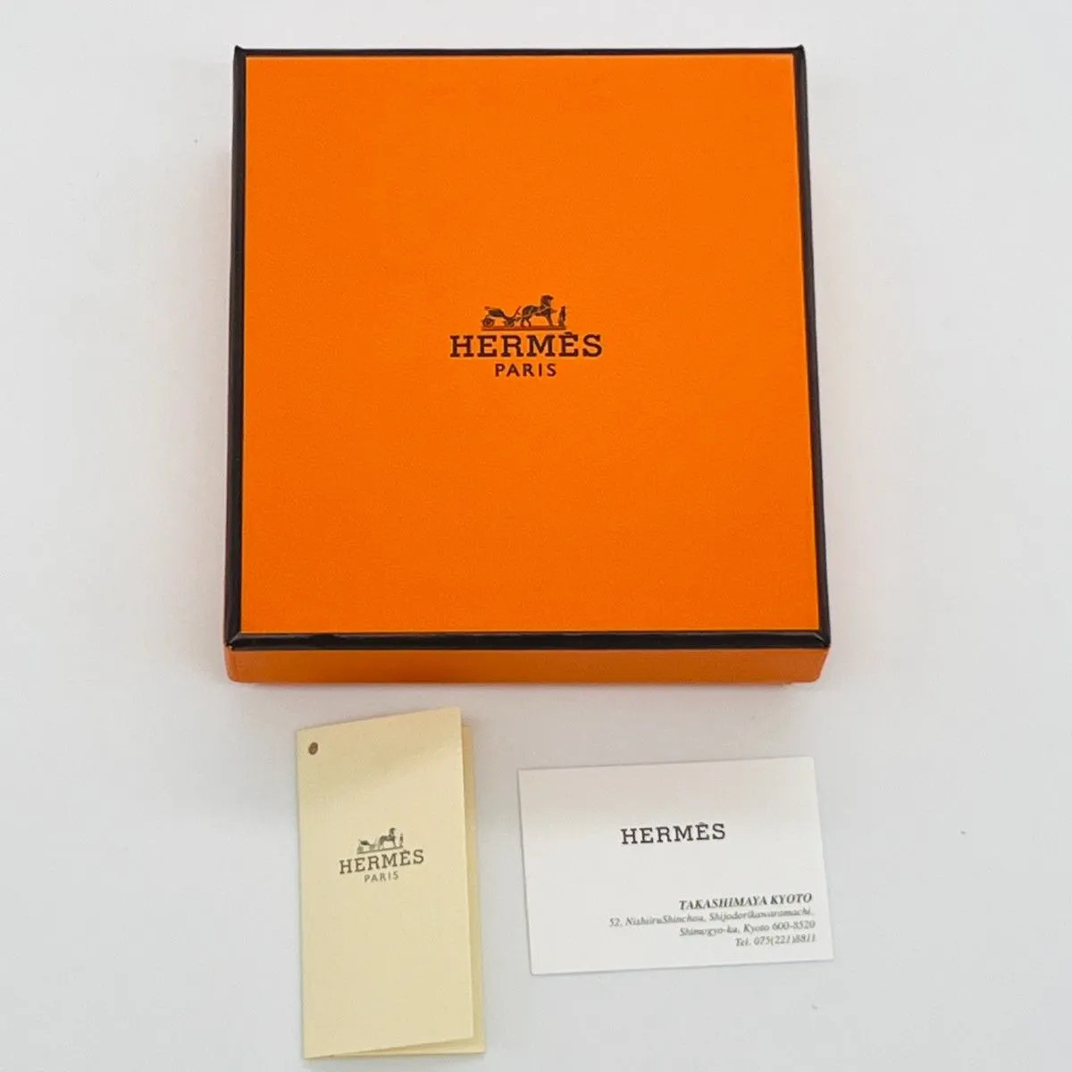 HERMES H Pop Necklace Mini Gold x Greige Chain 40cm with Box