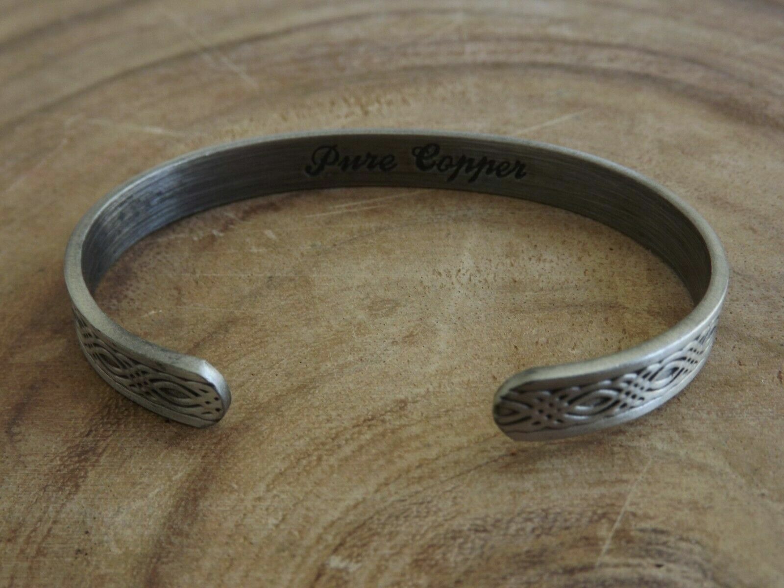 Silver Plated Copper Magnetic Bracelet Arthritis Therapy Cuff – Braided