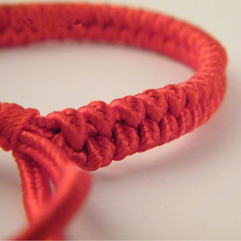 4PCS Adjustable Red String Bracelet Braided Rope Wristband for Women Men Unisex