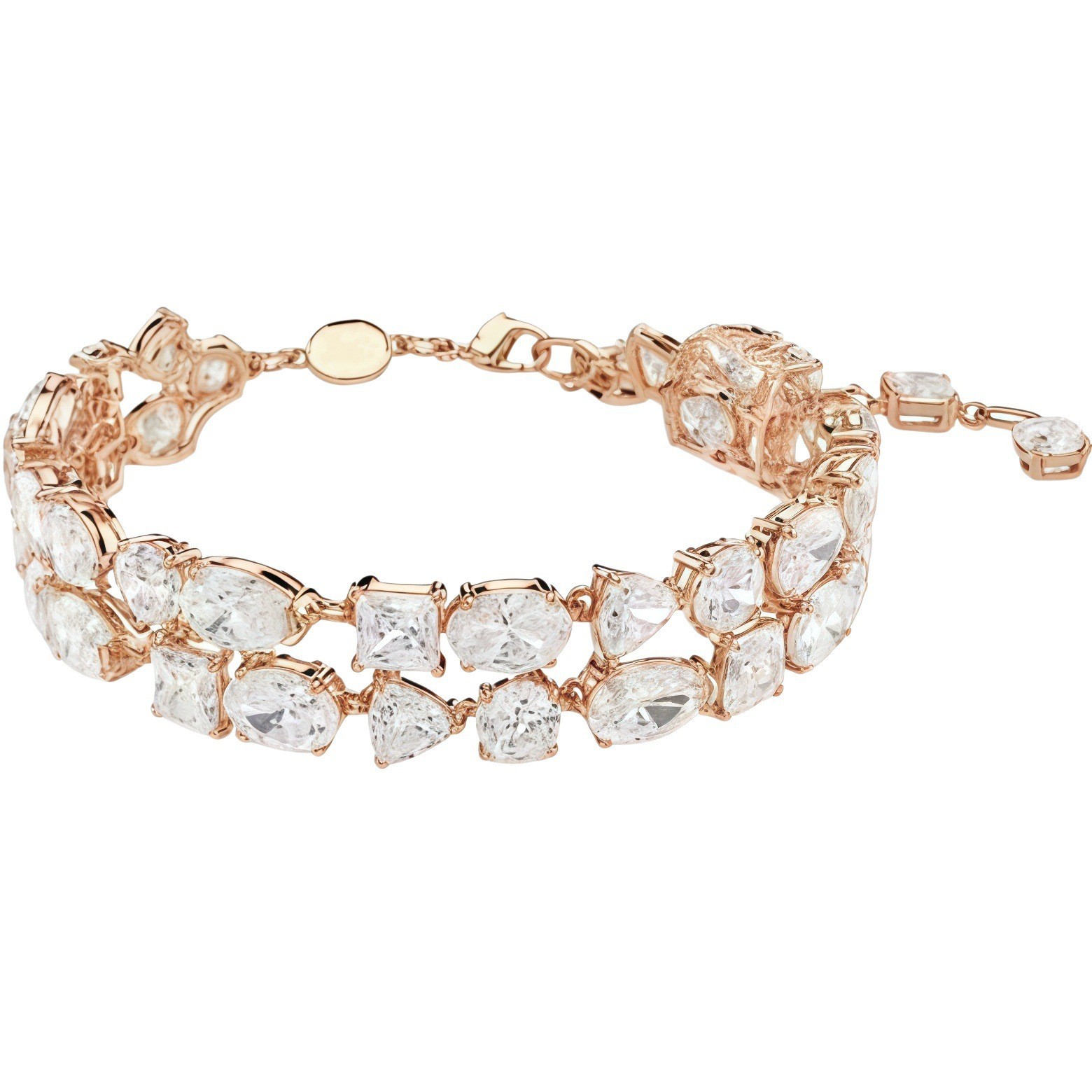 Swarovski Necklace bracelet – Luxury Heart-Shaped Inlay Jewelry for Women