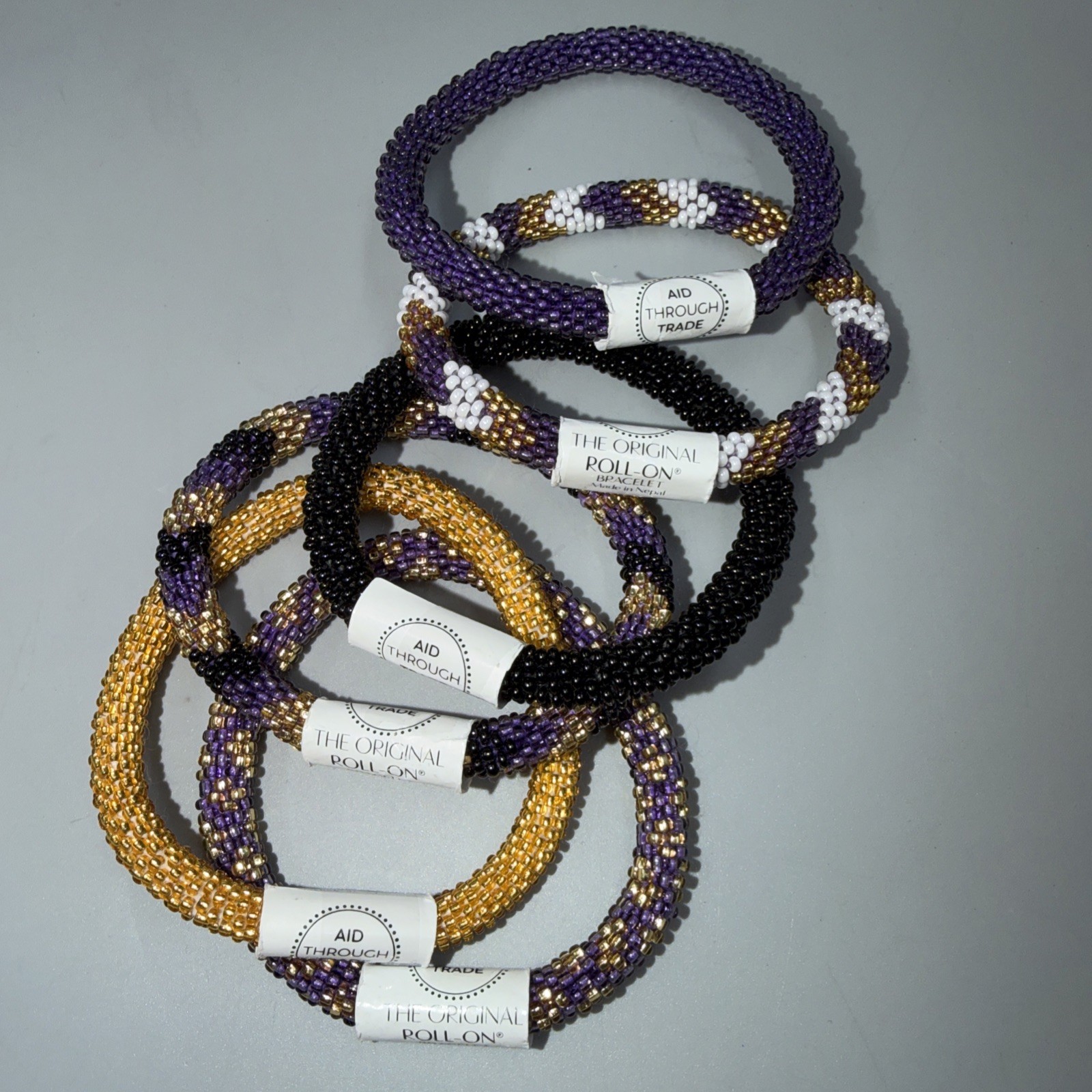AID Through Trade- Roll-On® Bracelet- Set Of 6 – Made In Nepal