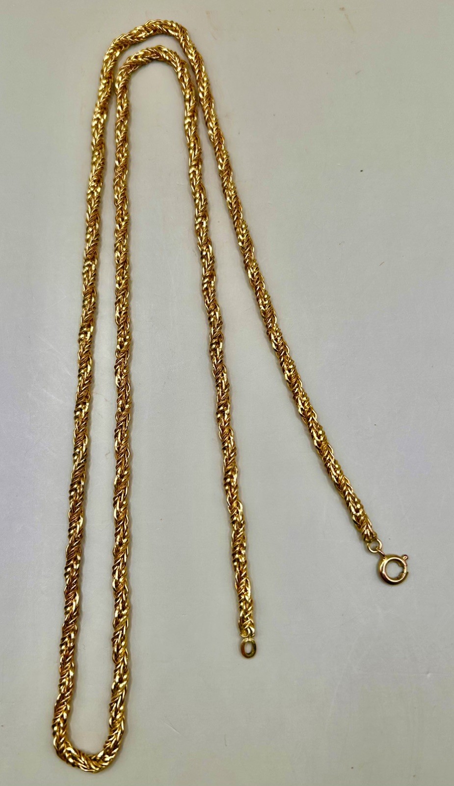 Vintage Kollmar and Jourdan Gold-plated Rope Chain 30g approx. 30” long approx.