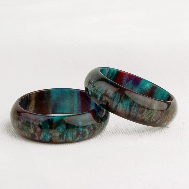 Border Ring Colorful Flash Personalized New Japanese Rainbow Europe Non-Fading