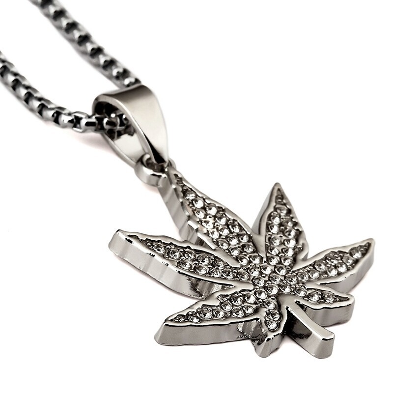 Flower Leaf Pendant Chain Necklace Set Fashion Jewelry