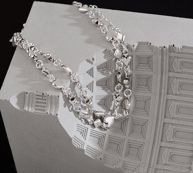 925 Sterling Silver Necklace Handmade Beautiful SPECIAL Unique Design Chain