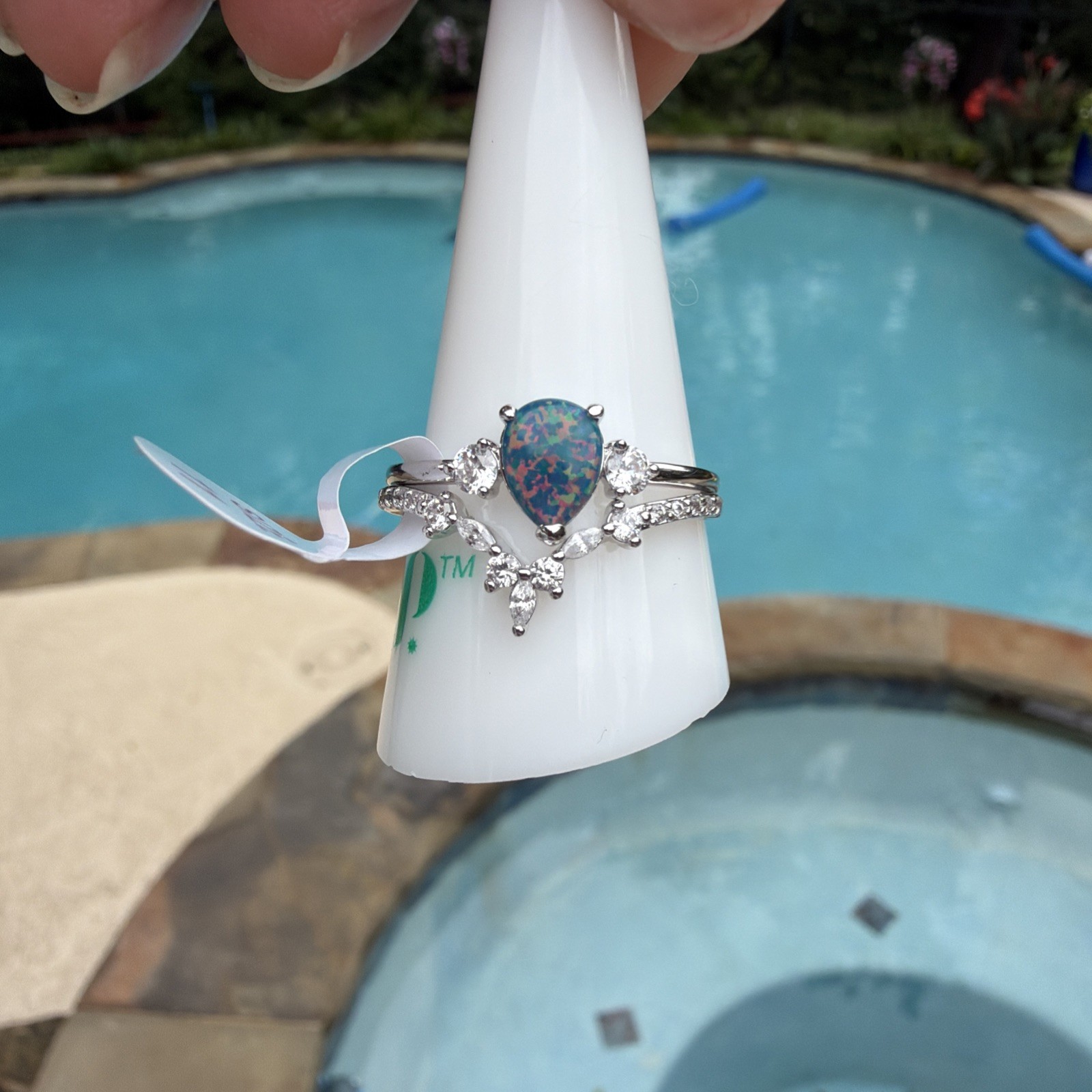 Bomb Party RBP8273 October 2024 Imagination Is Key Lab Black Fire Opal Ring 11