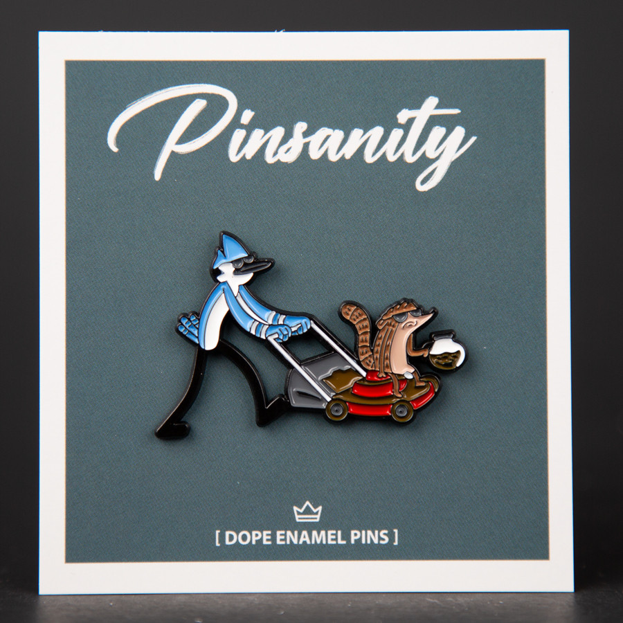 Mordecai and Rigby Coffee Pin – Fast Shipping from USA – Brooch – Regular Show