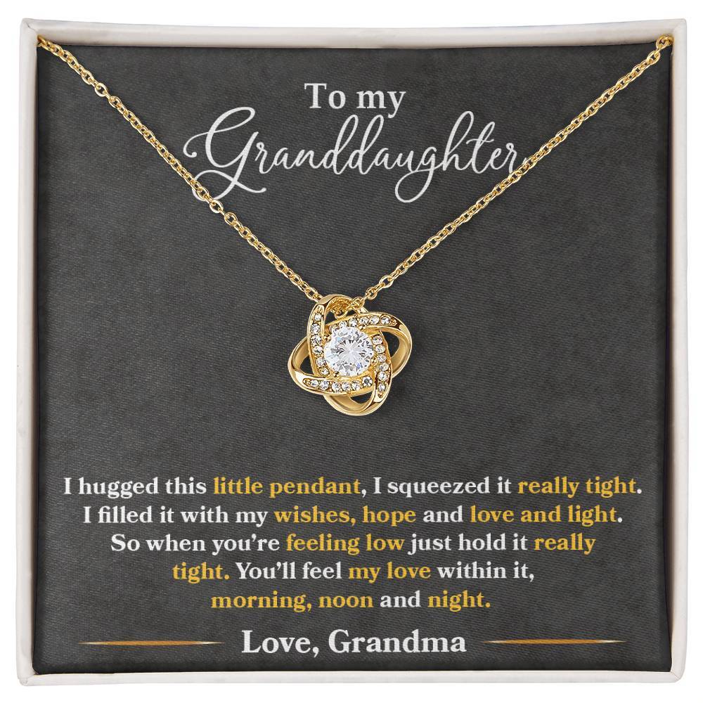 To My Granddaughter Necklace, Xmas Birthday Graduation Gift For Granddaughter