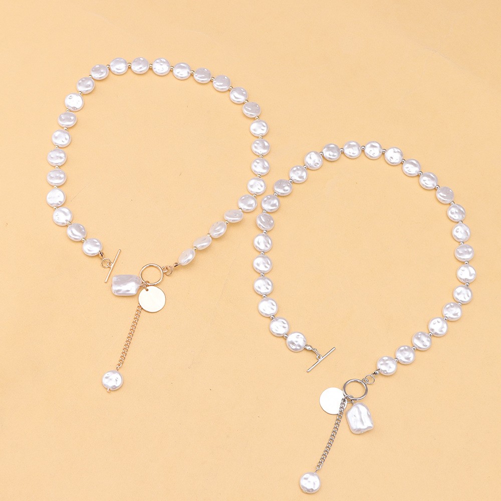 Pearl necklace jewelry – Baroque pearl necklace for women