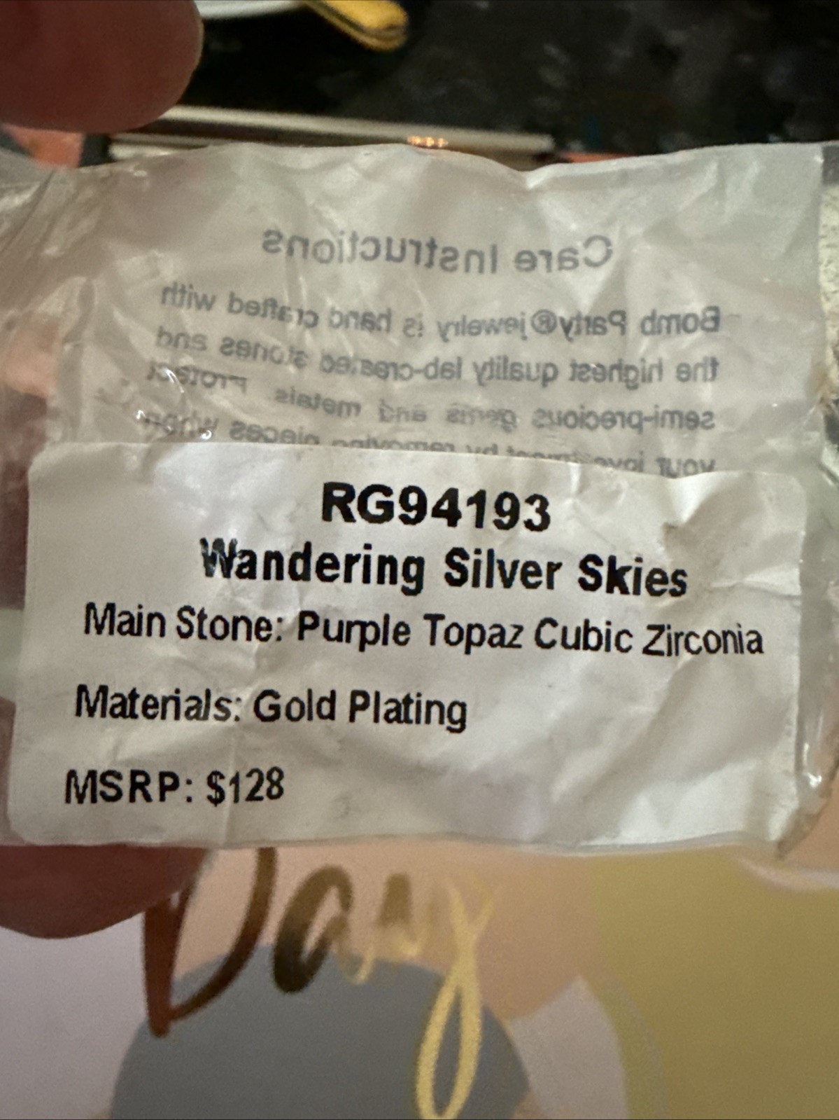 WANDERING SILVER SKIES OG RING NEW 2026 Bomb PARTY RING