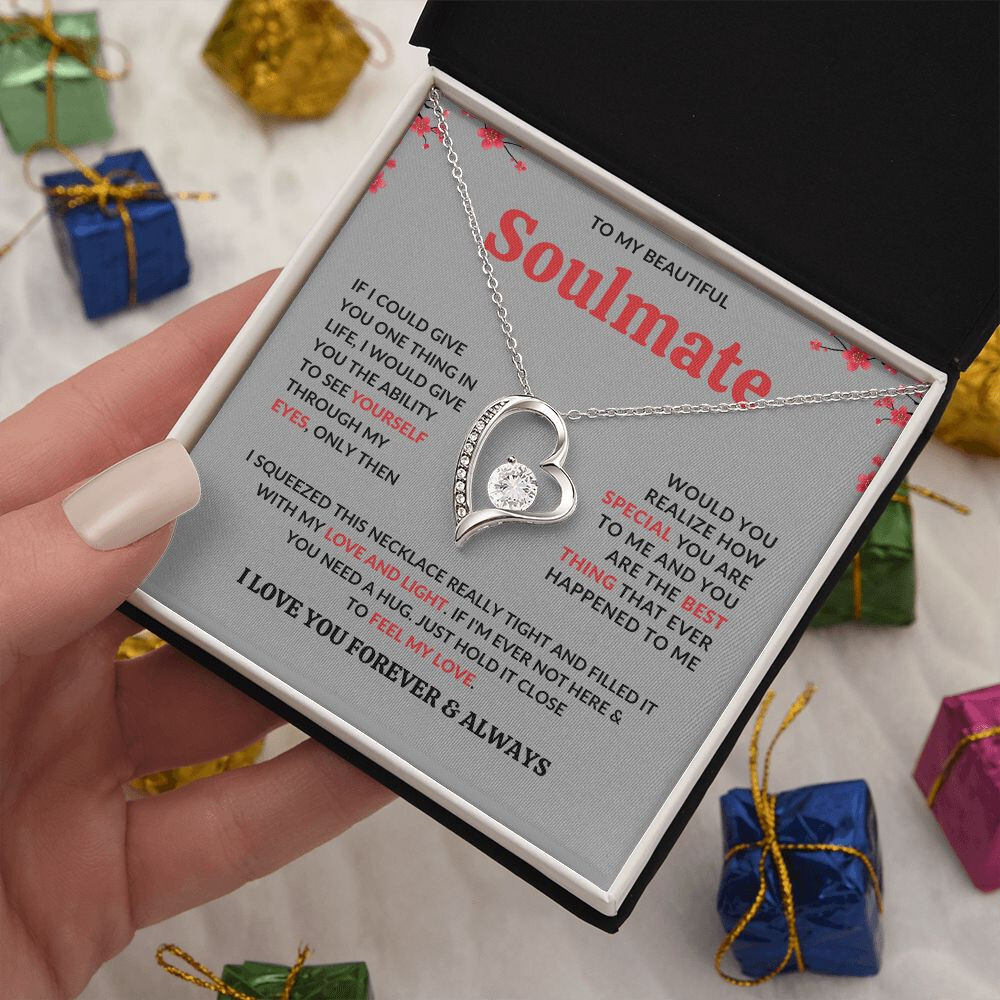 Soulmate Necklace Gift, Romantic Jewelry for Her, Perfect for Any Occasion
