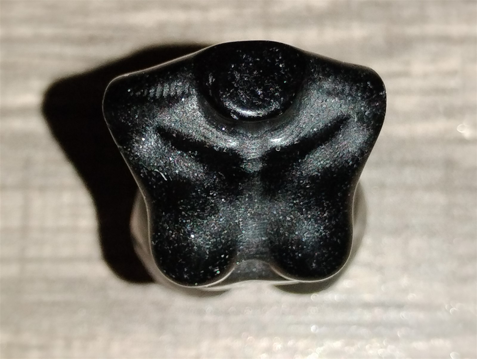 Black Obsidian Female Torso Stone 1.5″ (Inches) Tall 18.3 g Carved Model Woman