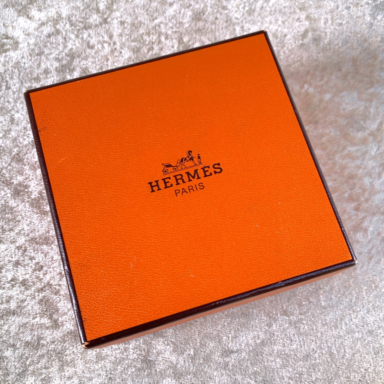 Vintage Hermes Paris Bangle Bracelet Clic Clac Black Enamel Elephant GM with Box