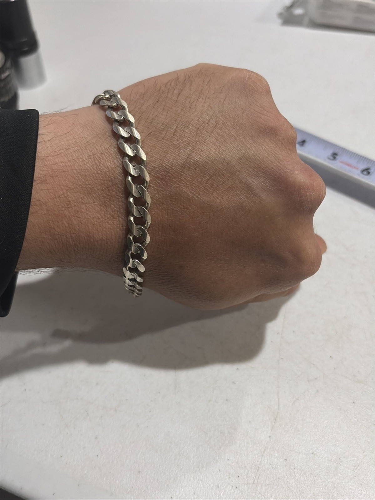 Milor Italy 925 Sterling Silver 9″ Men’s Bracelet Cuban 25-26g