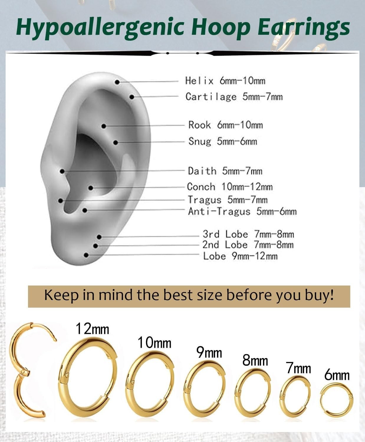 Minimalist 316L Stainless Steel Earrings – Elegant Huggie Hoop for Any Occasion