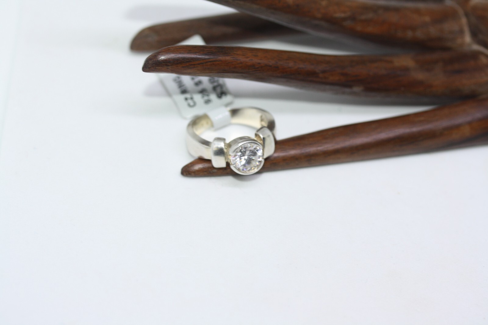 New Mexican 925 Silver Channel Set 1.5 CT Round CZ Women’s Designer Ring Sz 5.75