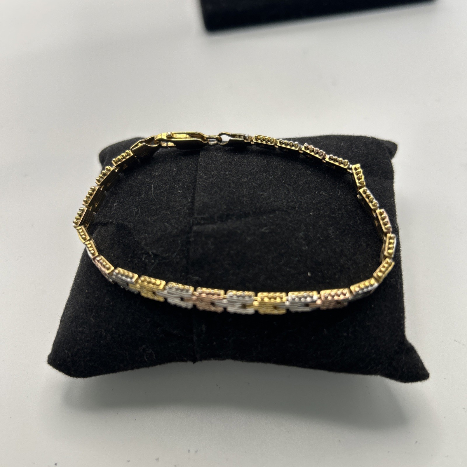 7Inch Tri Color 925 Italy Bracelet By Minor