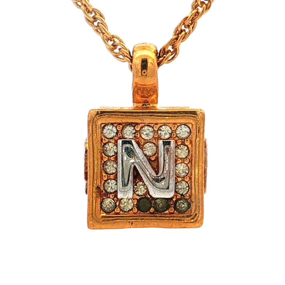 NINA RICCI Necklace Pendant, Gold Plated, 15.7g