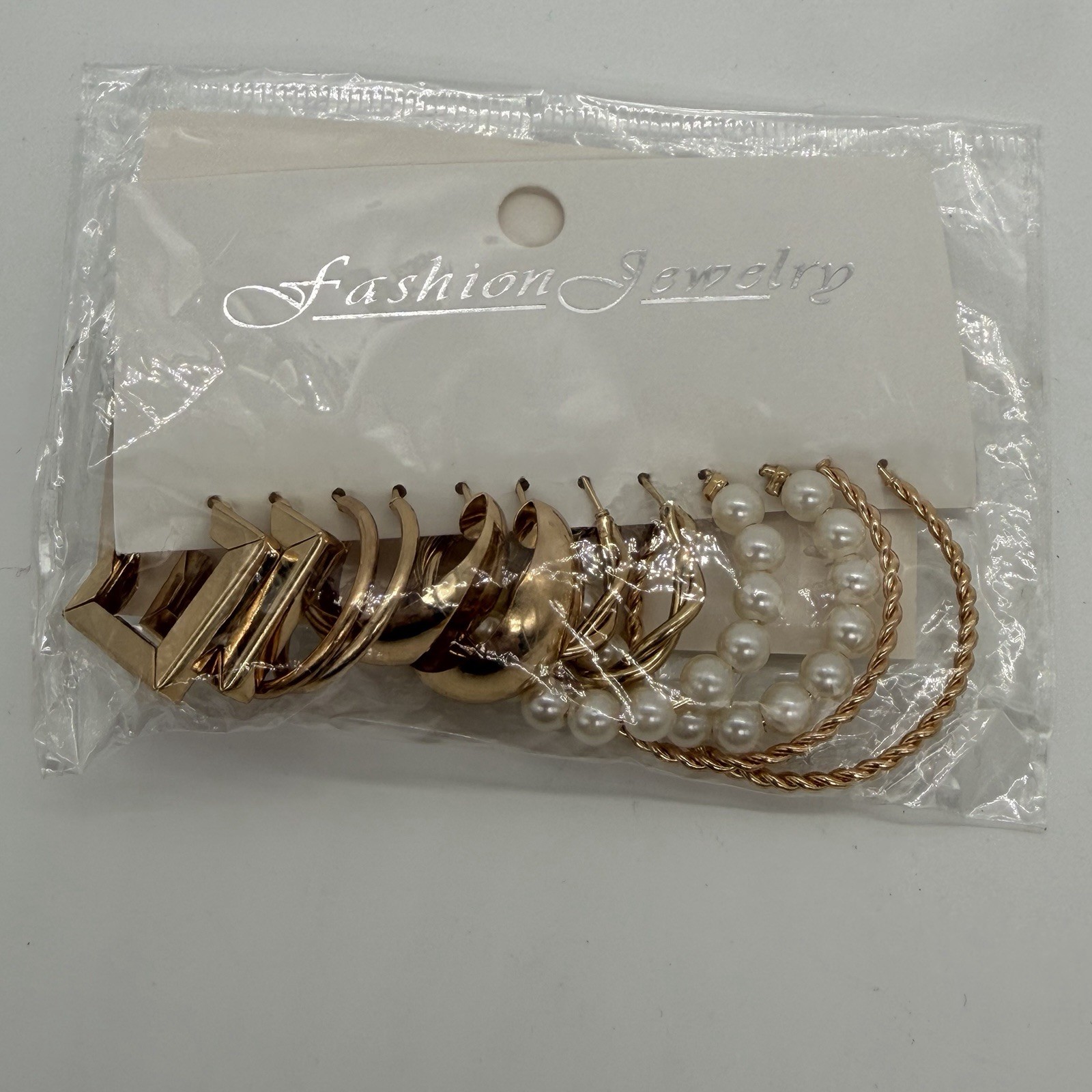 Lot Sale Golden Earrings Set Fashion C-shaped Alloy Earrings for Women’s Jewelry