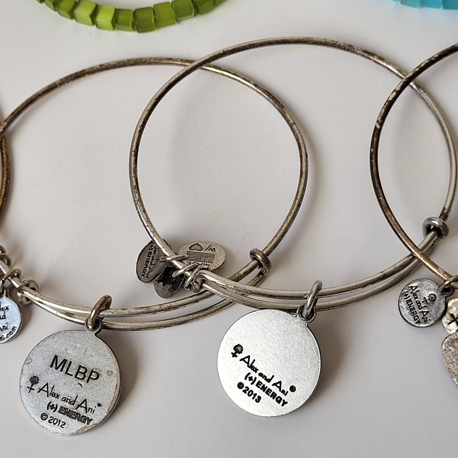 Alex & Ani Energy Lot Of 8 Charm Bracelets Mostly Sports Patriots Bruins Celtics