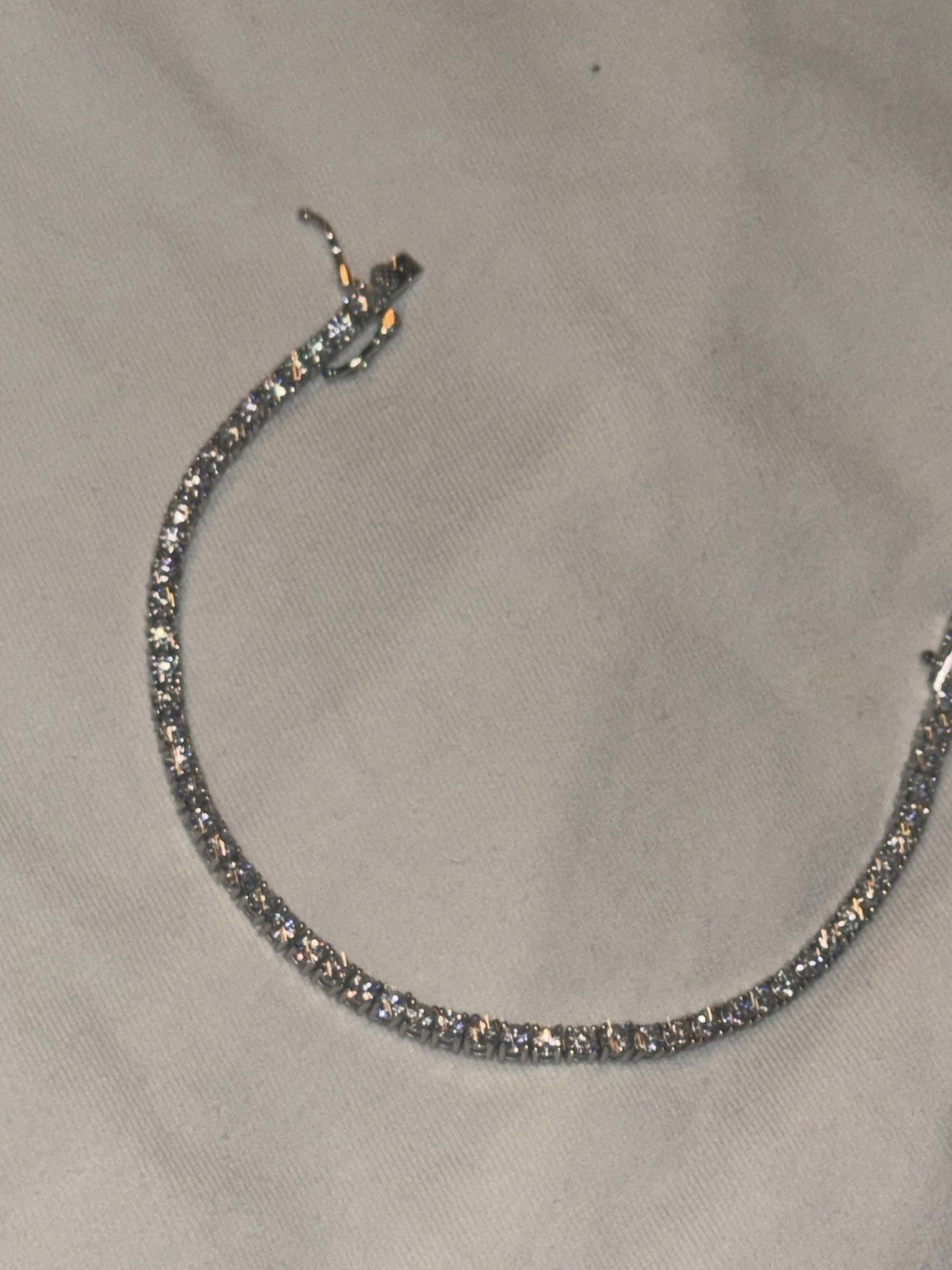 925 sterling silver VSS Moissanite 3mm 7in watch video on Instagram XDevestated