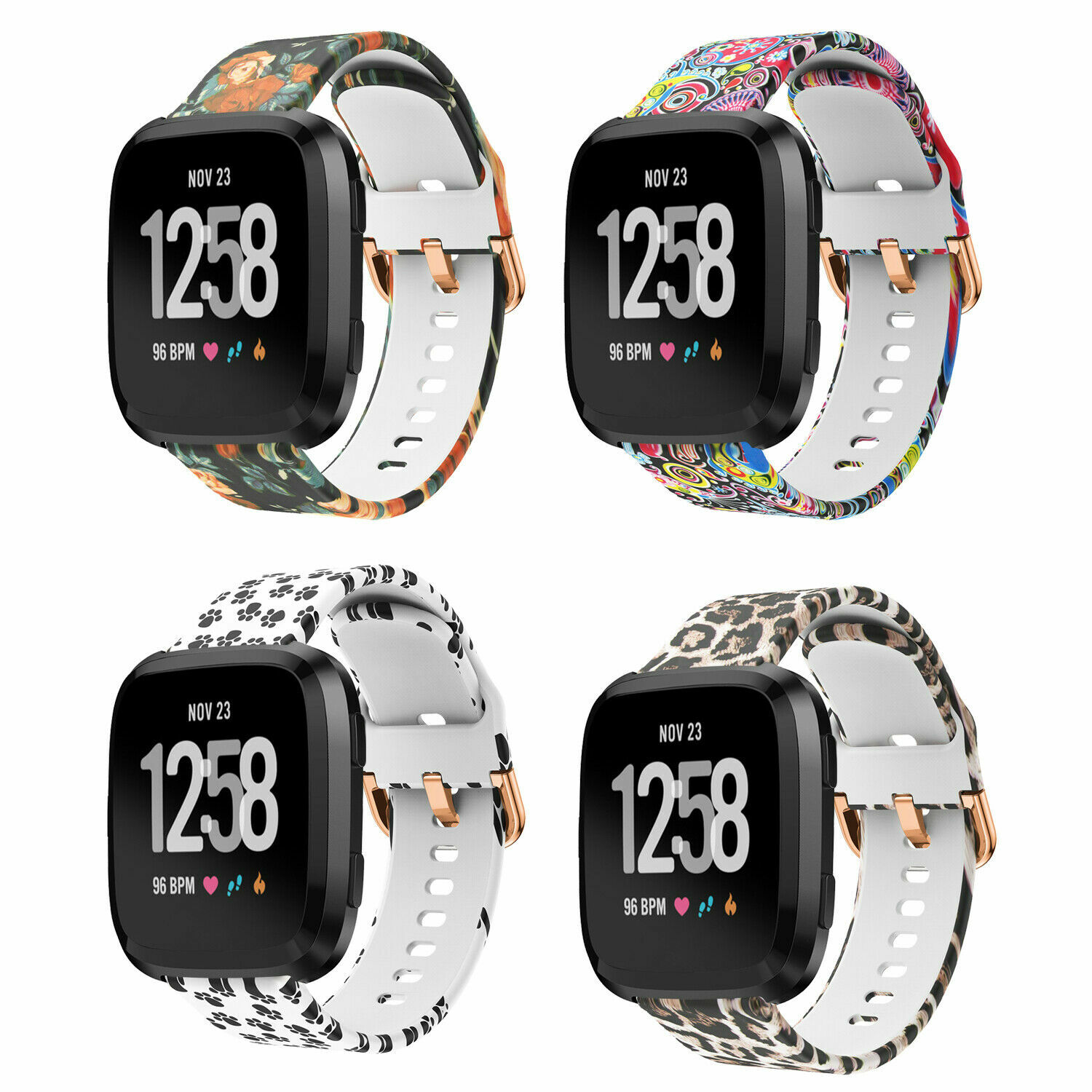 Silicone Rubber Replacement Band Strap Wristband For Fitbit Versa 2 Lite Watch