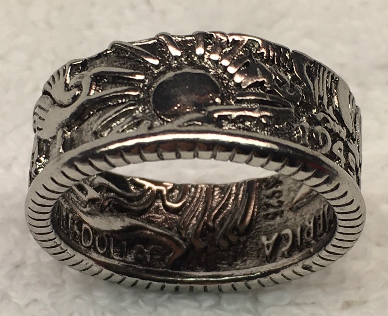 United States Walking Liberty Half Dollar Coin Ring Costume Jewelry Size 11