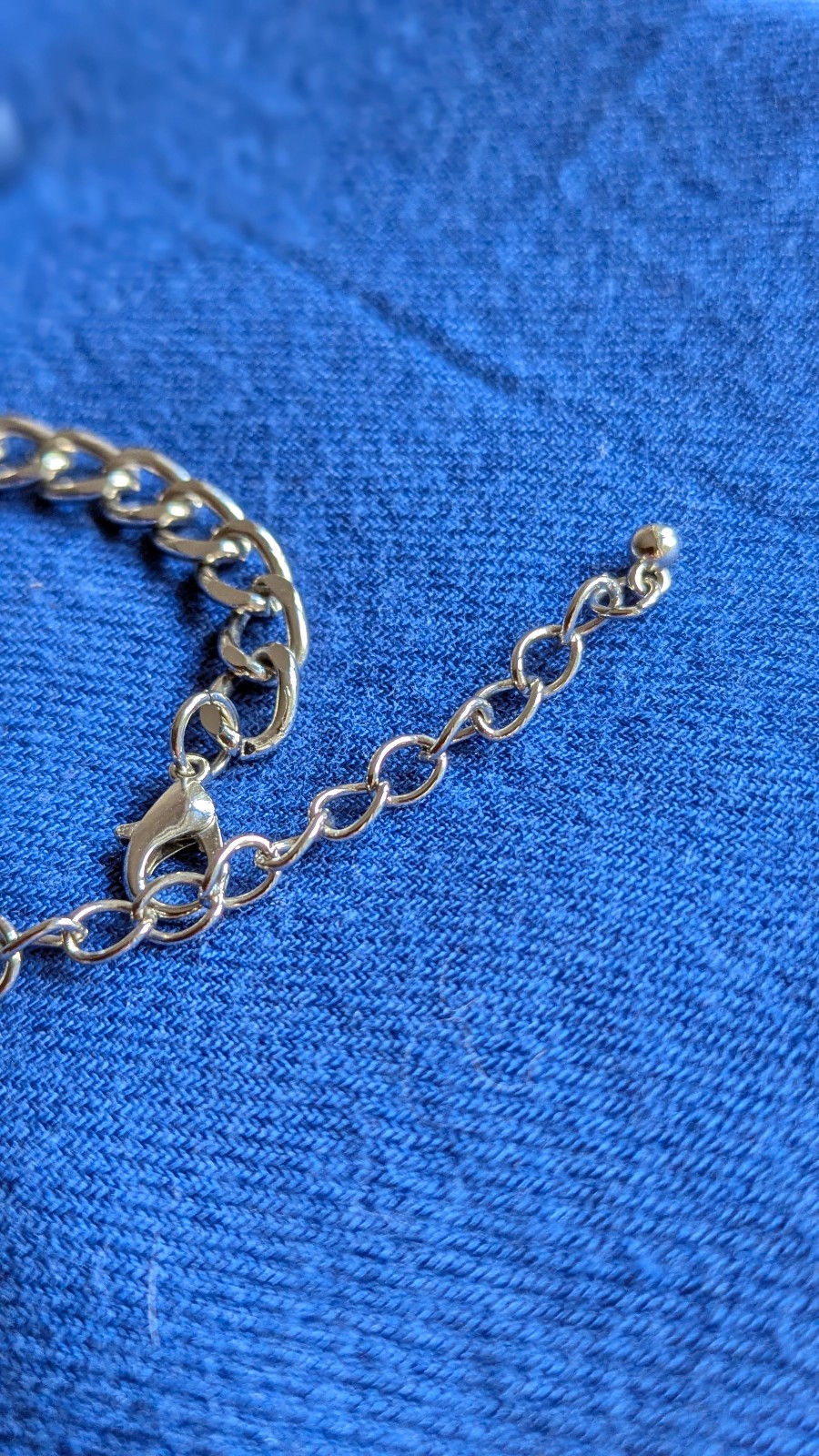 Silver Tone Hand Chain Bracelet Double Ring Slave Bracelet Adjustable Gothic