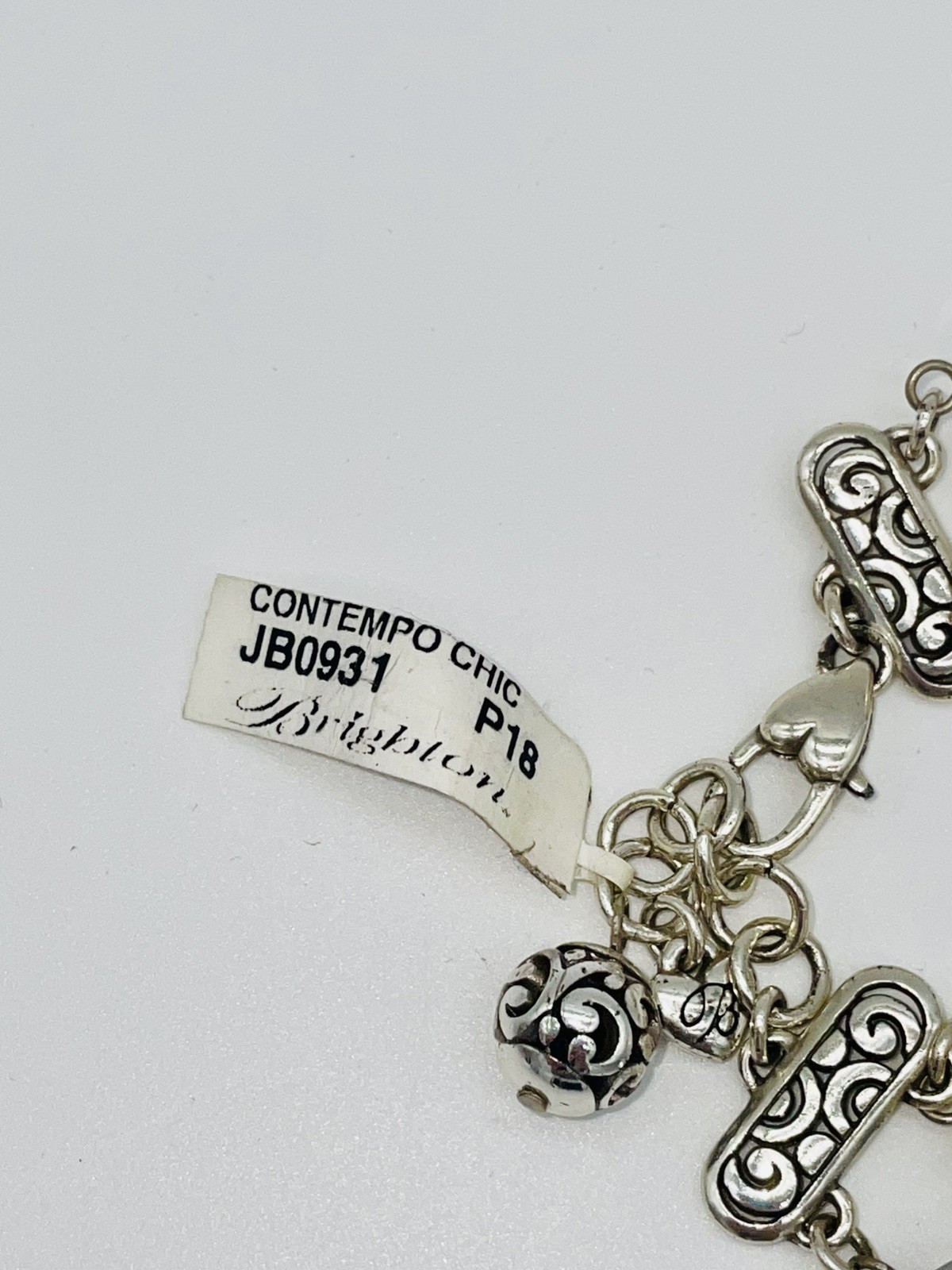 BRIGHTON CONTEMPO CHIC CRYSTAL+PEARL+METALLIC BEAD SLVR 2STRAND BRACELET NWT✨$74