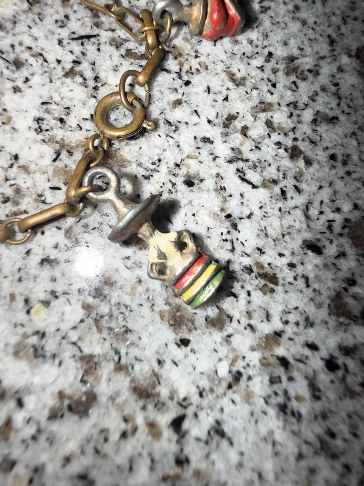 Antique Gold Tone Vaquero Cowboy Style Charm Bracelet No Stamp Not Tested 7.5”
